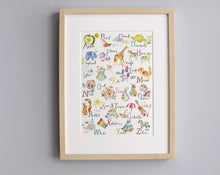 Load image into Gallery viewer, Children's Alphabet Giclée Art Print