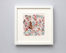 Load image into Gallery viewer, Pink Floral Cat Giclée Art Print