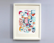 Load image into Gallery viewer, Bright Patterned Ceramics Giclée Art Print