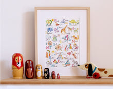 Load image into Gallery viewer, Children's Alphabet Giclée Art Print
