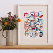 Load image into Gallery viewer, Bright Patterned Ceramics Giclée Art Print