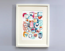 Load image into Gallery viewer, Bright Patterned Ceramics Giclée Art Print
