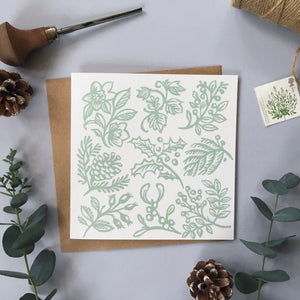 Winter Botanicals Illustrated Greetings Card