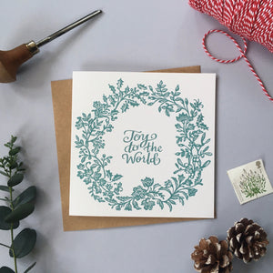 Wreath Illustrated Greetings Card