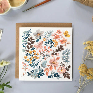 Foraged Florals Illustrated Greetings Card