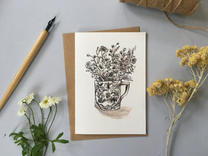 Harvest Cup Illustrated Greetings Card