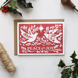 CUSTOM ORDER - CYNTHIA JORDAN - Peace & Joy Illustrated Greetings Cards x 100